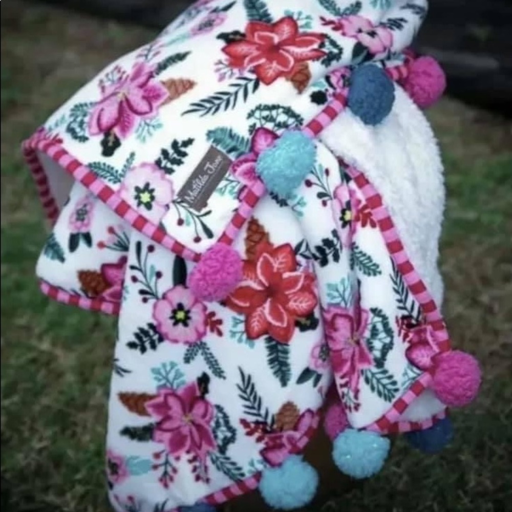 Matilda Jane floral blanket NWT